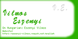 vilmos eszenyi business card